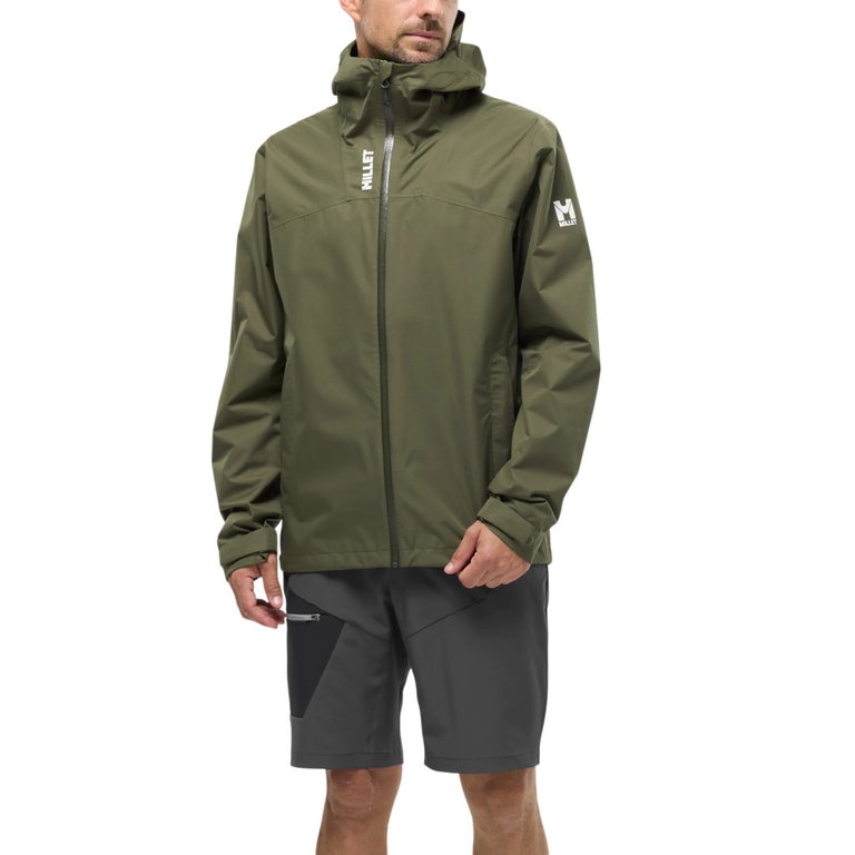 Millet Regenjacke Seneca 2.5 Lagen (wasserdicht, atmungsaktiv) dunkelgrün Herren