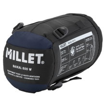 Millet Schlafsack Baikal 600 W (2-Jahreszeiten-Schlafsack, Gauche) - Reissverschlussöffnung links - saphirblau
