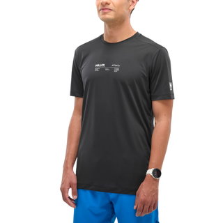 Millet Wander/Leisure T-shirt Intense Essential TS (4-way stretch, ultra-lightweight, quick-drying) black men's