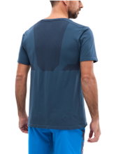 Millet Wander T-shirt Wanaka Seamless (seamless, comfortable fit) denim blue men's