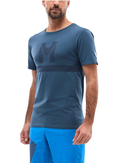 Millet Wander-Tshirt Wanaka Seamless (nahtlos, bequeme Passform) denimblau Herren