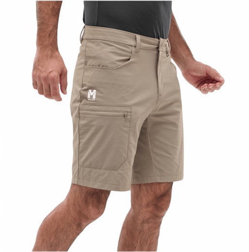 Spodnie trekkingowe Millet Ubic Stretch Short (materiał elastyczny, optymalna swoboda ruchów) krótkie beżowo-brązowe męskie