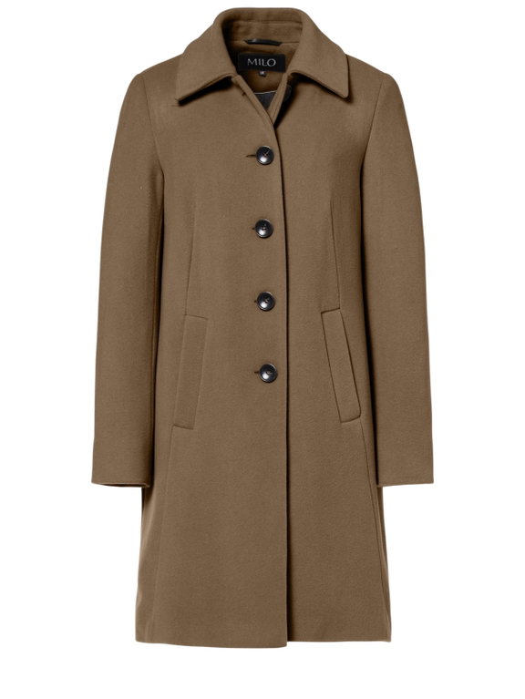 Milo Coat Isa (Wool Blend) brown Ladies