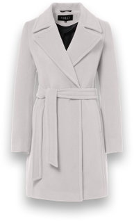 Milo Winter Coat Wanya (Wool Blend) Stone Grey Ladies