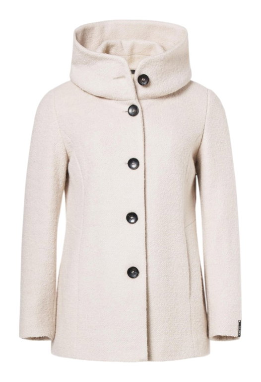Milo Winter Coat Jesse (Wool Blend, Warm, with Hood) Off White Ladies
