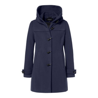 Milo Winter Coat Steffi (Wool Blend, with Hood) Navy Blue Ladies