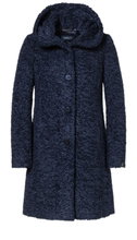 Milo Wintermantel Stella mit Kapuze (Teddyfell) navyblau Damen
