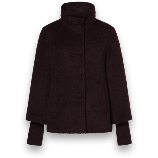 Milo Winterjacke Amber mit Stehkragen burgunderrot Damen