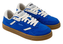 MoEa Sneaker Gen9 - Mushroom Full Blue Suede - blau/weiss