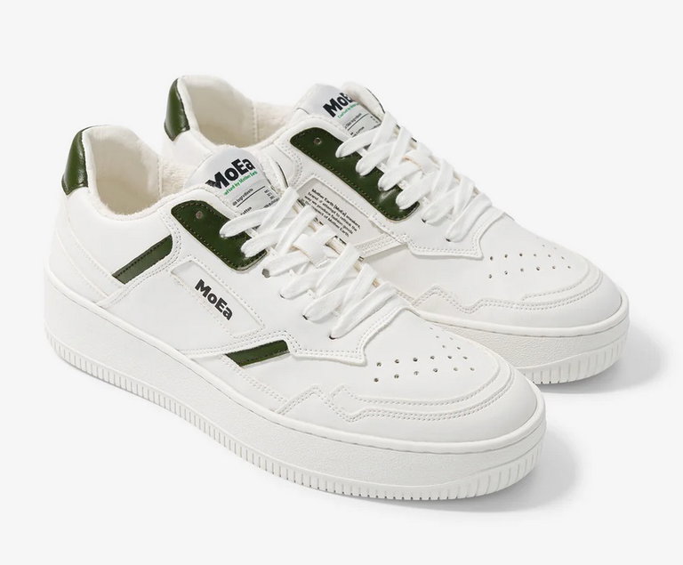 MoEa Sneaker Gen1 Kaktus White & Green - weiss/grün