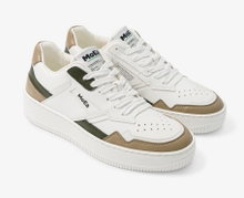 MoEa Sneaker Gen1 Kaktus Tricolor - weiss/braun/schwarz