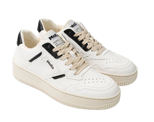 MoEa Sneaker Gen1 Retro - weiss/schwarz