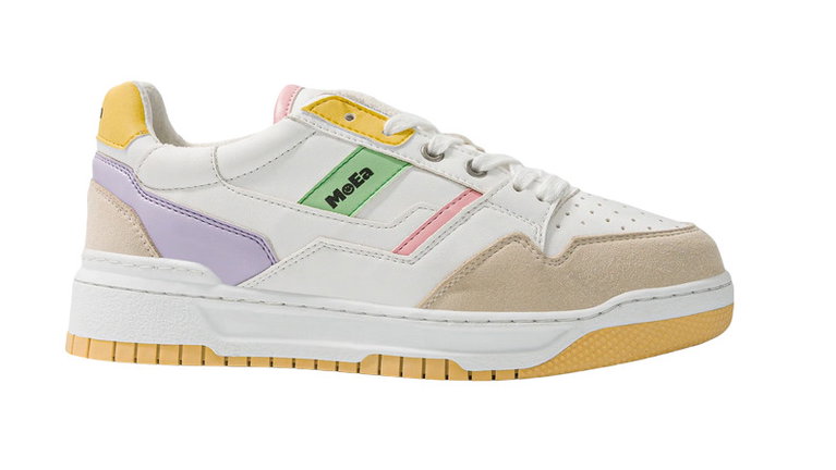 MoEa Sneaker Gen2 Smiley Pastel - weiss/gelb