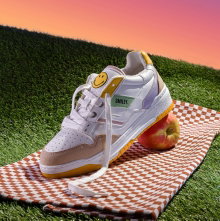 MoEa Sneaker Gen2 Smiley Pastel - weiss/gelb