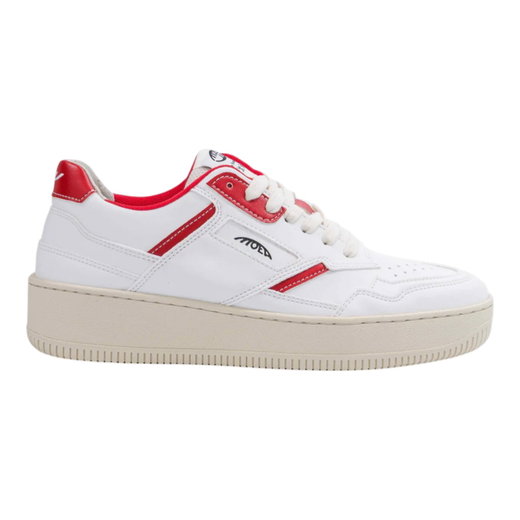 MoEa Sneaker Origin - Apple - weiss/rot