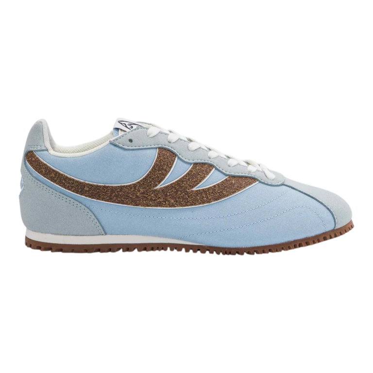 MoEa Sneaker Rise - Palm Tree - blau/braun