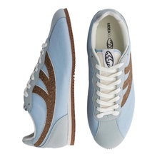 MoEa Sneaker Rise - Palm Tree - blau/braun