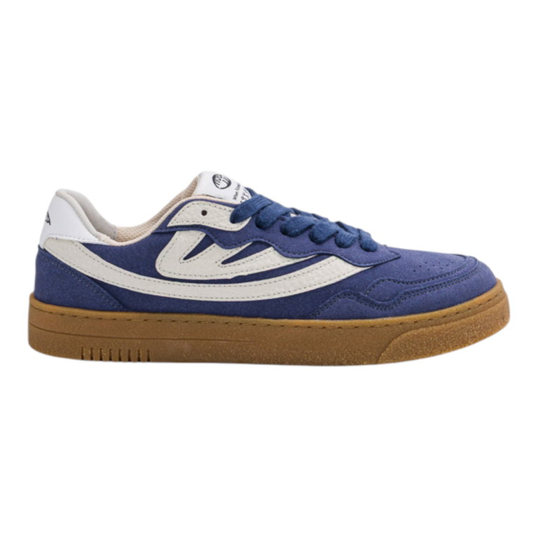MoEa Sneaker Veyron Low - Mushroom - blau/cream