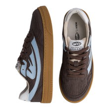 MoEa Sneaker Veyron Low - Pet - braun/skyblau