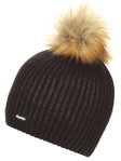 Eisbär Mütze (Pompon) Grania Lux schwarz Damen
