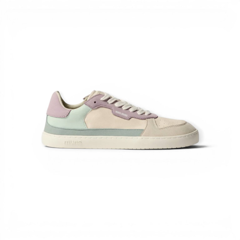 Muris Barfussschuhe Sneaker Majorca beige/mint/violett Damen