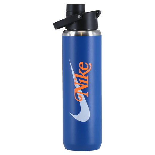 Nike Trinkflasche SS Recharge Chug Bottle Edelstahl Graphic blau 709ml