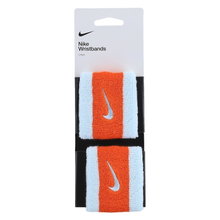 Nike Sweatband Swoosh (72% Cotton) glacier blue/orange - 2 pieces
