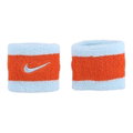 Nike Schweissband Swoosh (72% Baumwolle) glacierblau/orange - 2 Stück