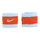 Nike Schweissband Swoosh (72% Baumwolle) glacierblau/orange - 2 Stück