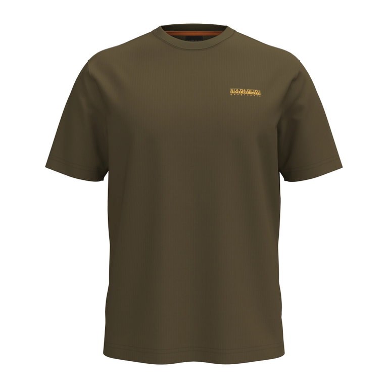 Napapijri Freizeit-Tshirt S-Flint (Baumwolle) dunkelgrün Herren