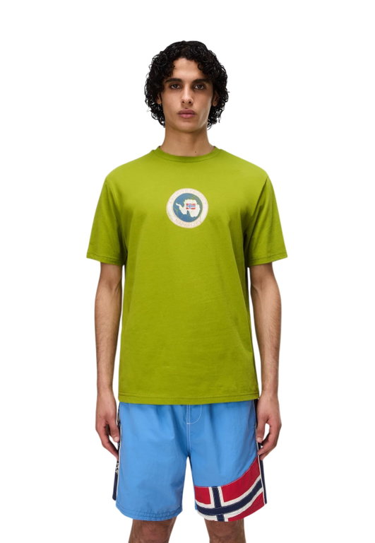 Napapijri Freizeit-Tshirt S-Phos (Baumwolle) grün Herren