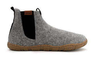 NewVe Barfussschuhe Sneaker Skyline (Filzwolle) grau