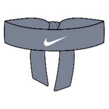 Nike Headband Premier Head Tie Dennis Shapovalov grey - 1 piece