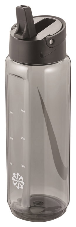 Nike Trinkflasche TR Renew Recharge Straw Bottle (mit Trinkhalm) anthrazitgrau 700ml
