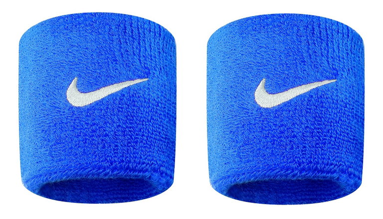 Nike Schweissband Swoosh (72% Baumwolle) royal - 2 Stück