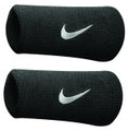 Nike Schweissband Swoosh Jumbo (74% Baumwolle) schwarz - 2 Stück