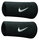 Nike Schweissband Swoosh Jumbo (74% Baumwolle) schwarz - 2 Stück