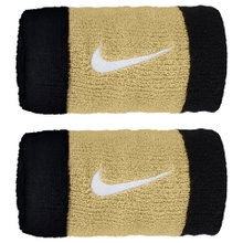 Nike Swoosh Jumbo Sweatband (74% Cotton) black/gold - 2 pieces