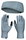 Nike Essential Stirnband + Handschuhe Set grau - 1 Set