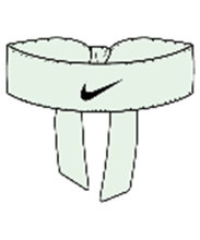 Nike Stirnband Premier Head Tie hellgrün - 1 Stück