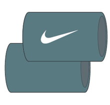 Nike Sweatband Tennis Premier Jumbo 2023 mineral green - 2 pieces