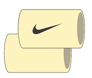 Nike Schweissband Tennis Premier Jumbo 2023 gelb - 2 Stück
