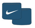 Nike Schweissband Tennis Premier Single Handgelenk 2023 blaugrün - 2 Stück