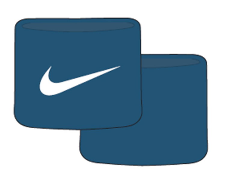 Nike Schweissband Tennis Premier Single Handgelenk 2023 blaugrün - 2 Stück