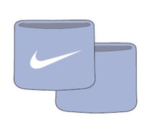 Nike Sweatband Tennis Premier Single Wrist 2023 cobalt blue - 2 pieces