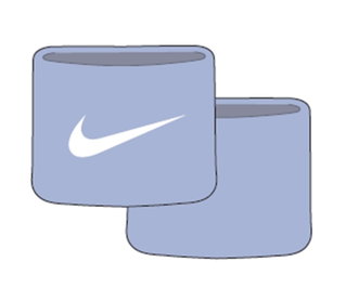 Nike Schweissband Tennis Premier Single Handgelenk 2023 cobaltblau - 2 Stück