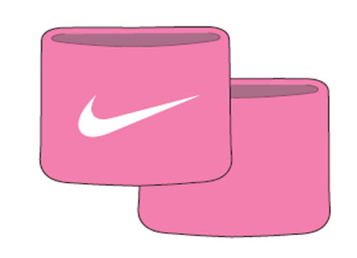 Nike Schweissband Tennis Premier Single Handgelenk 2023 pink - 2 Stück