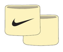 Nike Sweatband Tennis Premier Single Wrist 2023 yellow - 2 pieces