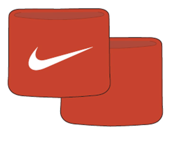 Nike Schweissband Tennis Premier Single Handgelenk 2023 orange - 2 Stück