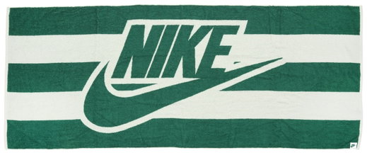Nike Duschtuch Club Pool Towel (Baumwolle) grün/weiss 170x70cm